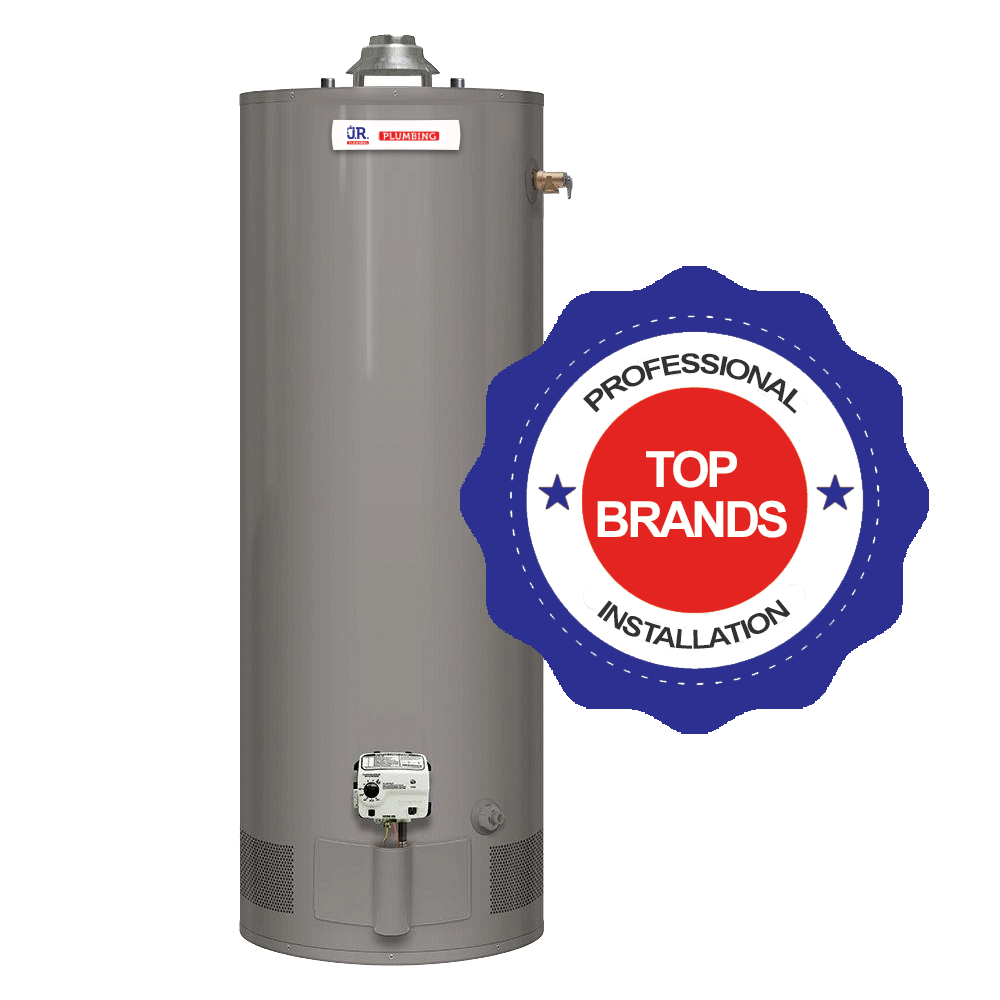 traditional water heater installation